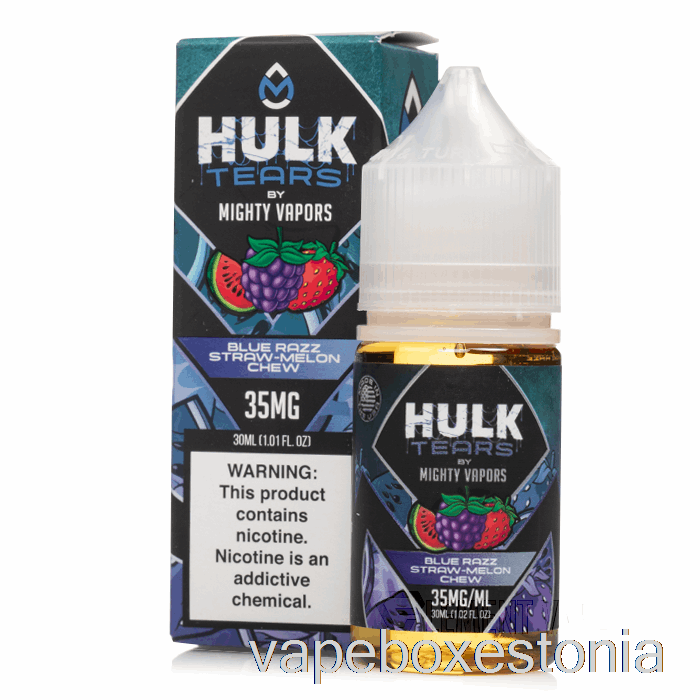 Vape Box Estonia Blue Razz Straw Melon Chew - Hulk Pisarad Soolad - 30ml 50mg